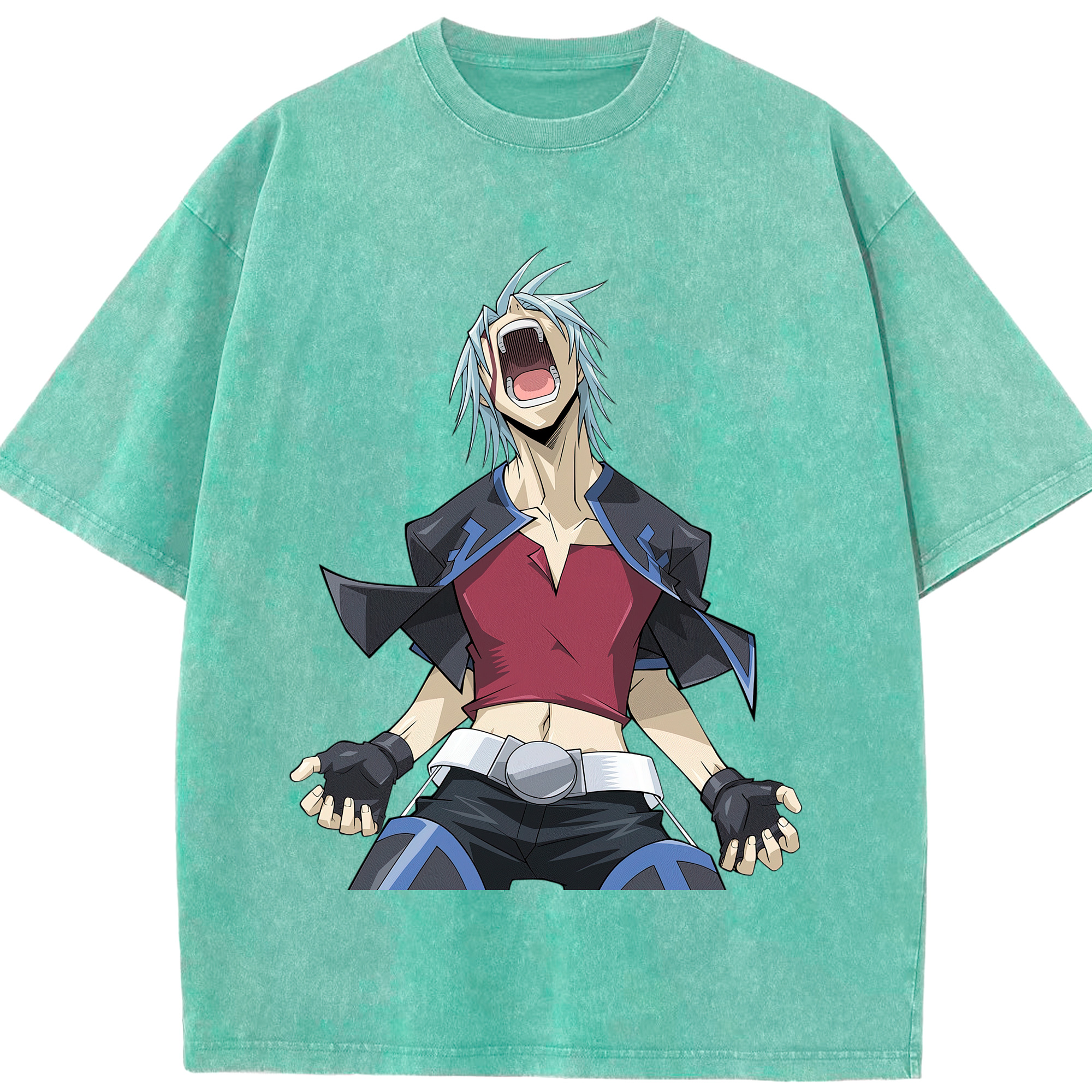 （画像用） 遊☆戯☆王 Yu-Gi-Oh! 綿100% ヴィンテージ風 半袖Tシャツ（フロントプリント）